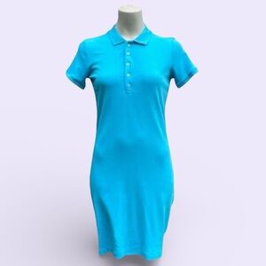 • WORKSHOP Republic Clothing WOMENS XS EXTRA SMALL • long collar blue dress